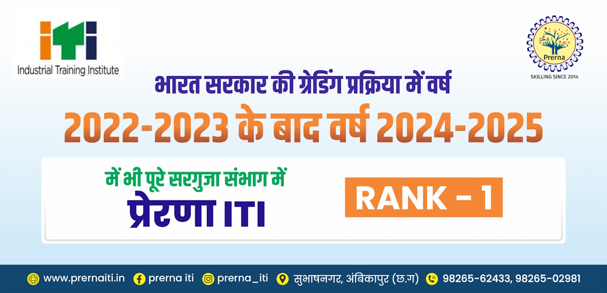 Prerna ITI Rank -1 in Sarguja